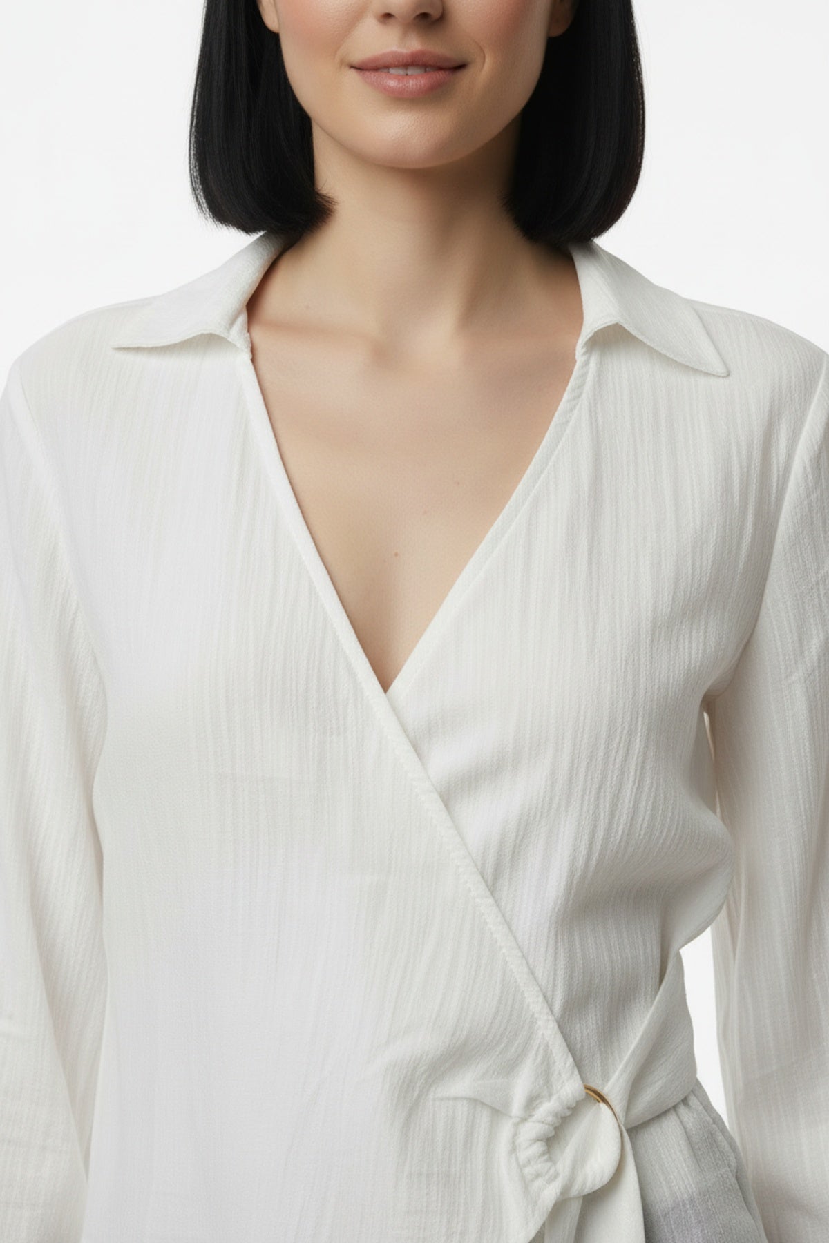 Müslim Tencel Blouse – Ecru