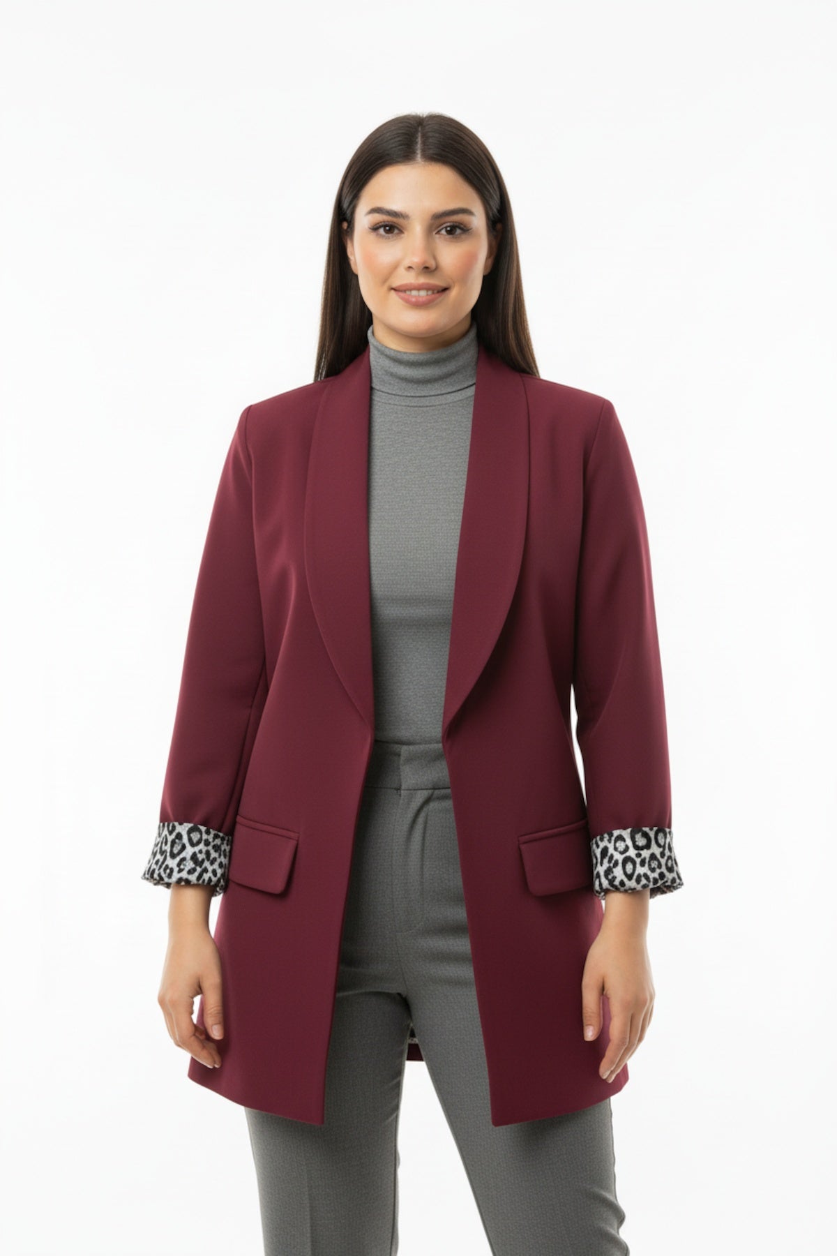 Blazer Met Luipaardvoering — Luipaard
