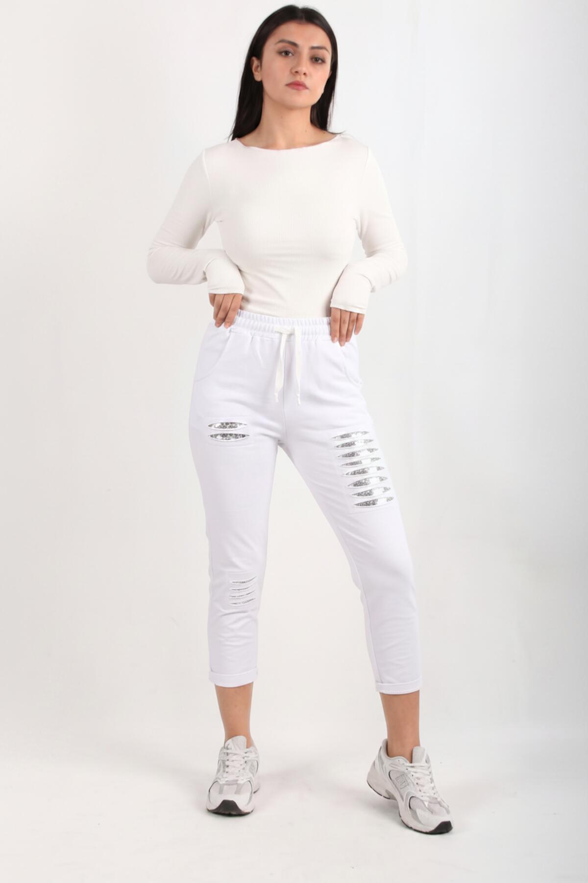 Jagger Pailletten - Trainingspak – Wit