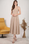 Robe En Modal À Encolure Carrée — Crème