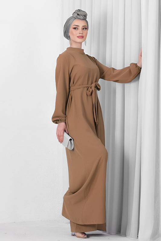 Langes Maxikleid Eleganten Hijab Kleid Damen  - NTLM0007D4664KHV