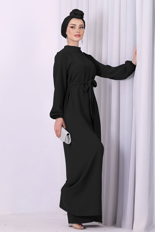 Langes Maxikleid Eleganten Hijab Kleid Damen - NTLM0007D4664SYH
