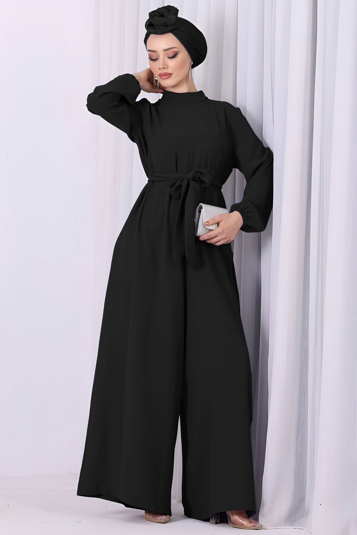 Langes Maxikleid Eleganten Hijab Kleid Damen - NTLM0007D4664SYH