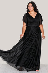 Robe De Soirée Pailletée Grande Taille – Noir