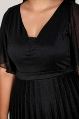 Robe De Soirée Pailletée Grande Taille – Noir