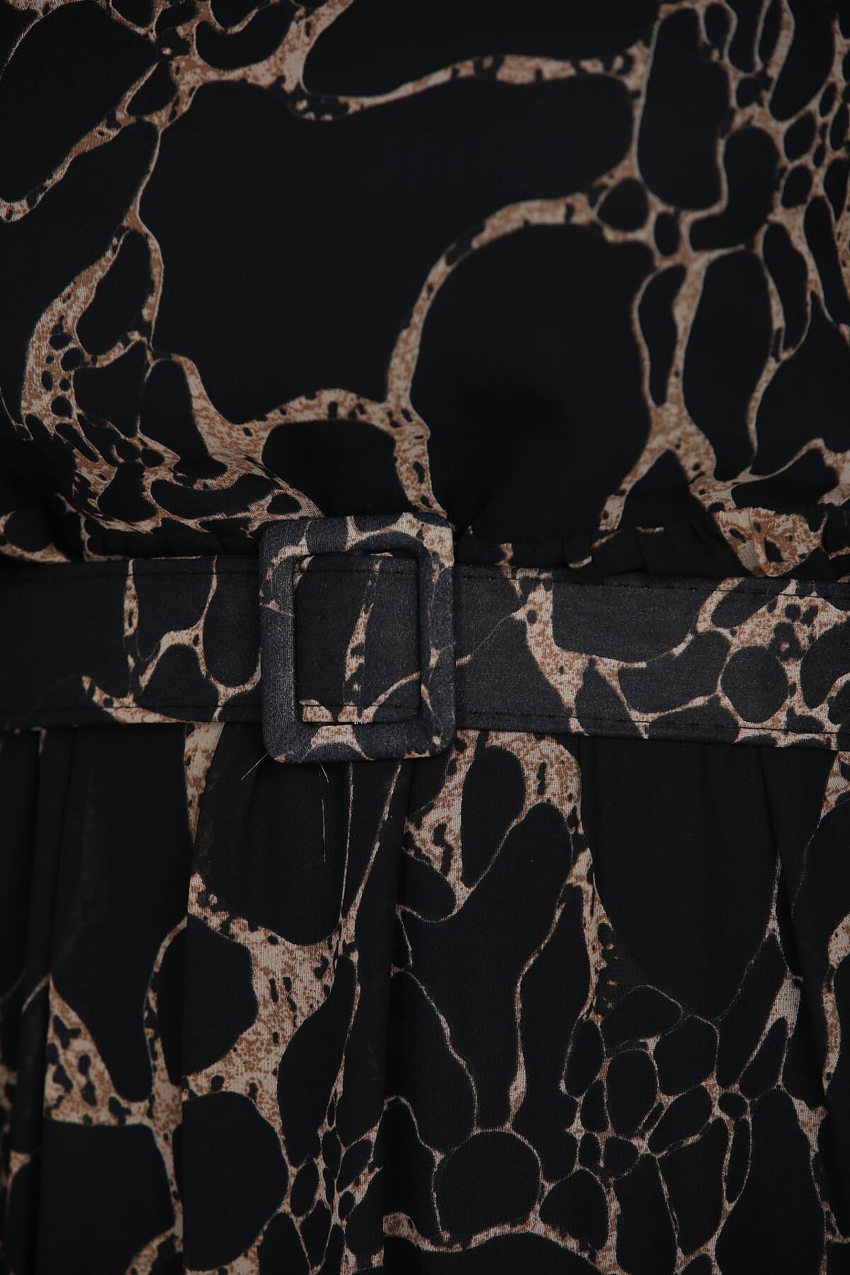 Multicolor Chiffon Maxi Dress