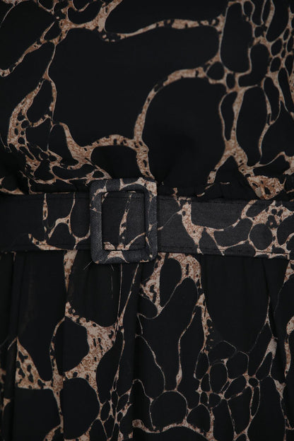 Multicolor Chiffon Maxi Dress