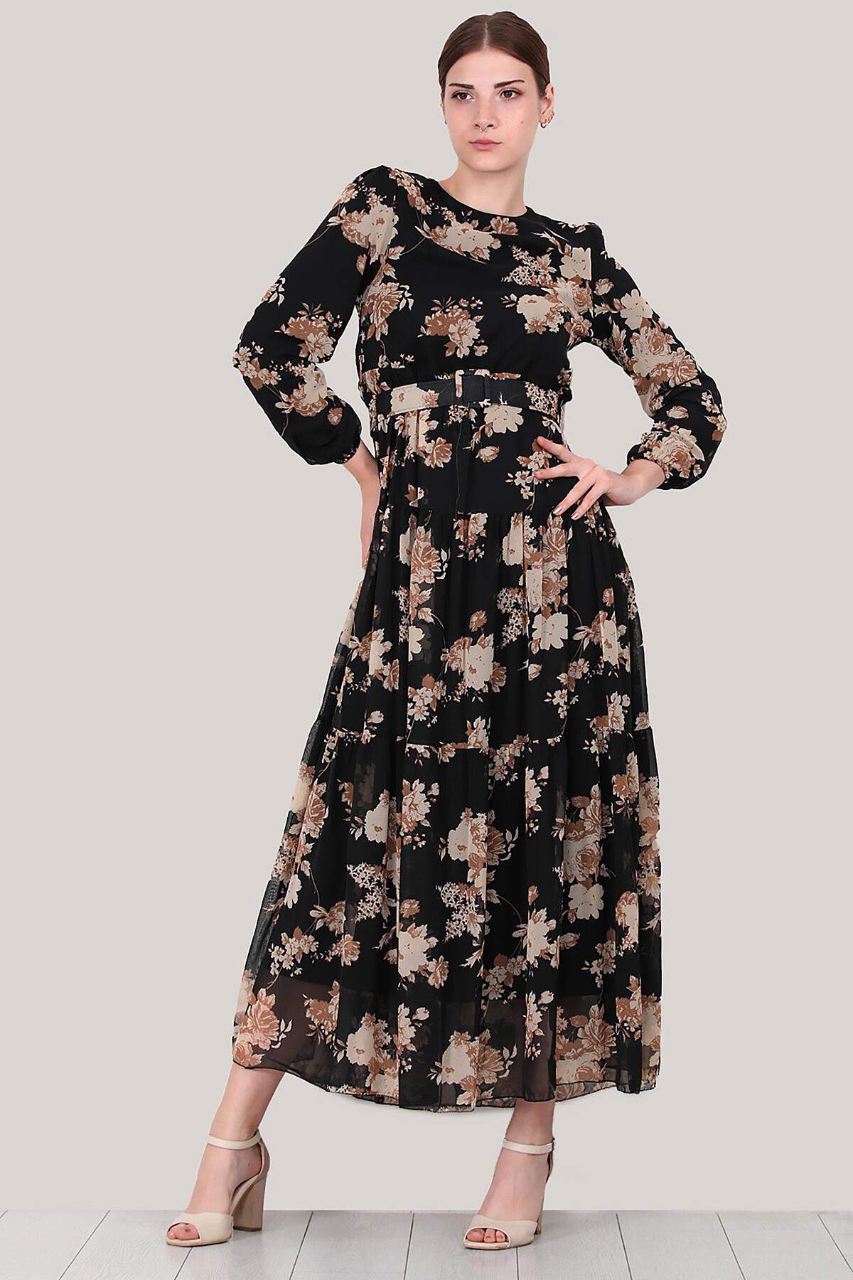 Multicolor Chiffon Maxi - Jurk