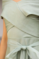 Robe Midi De Soirée Vert Clair