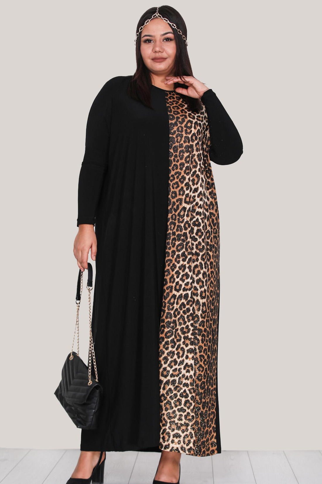 Robe Longue Grande Taille – Noir