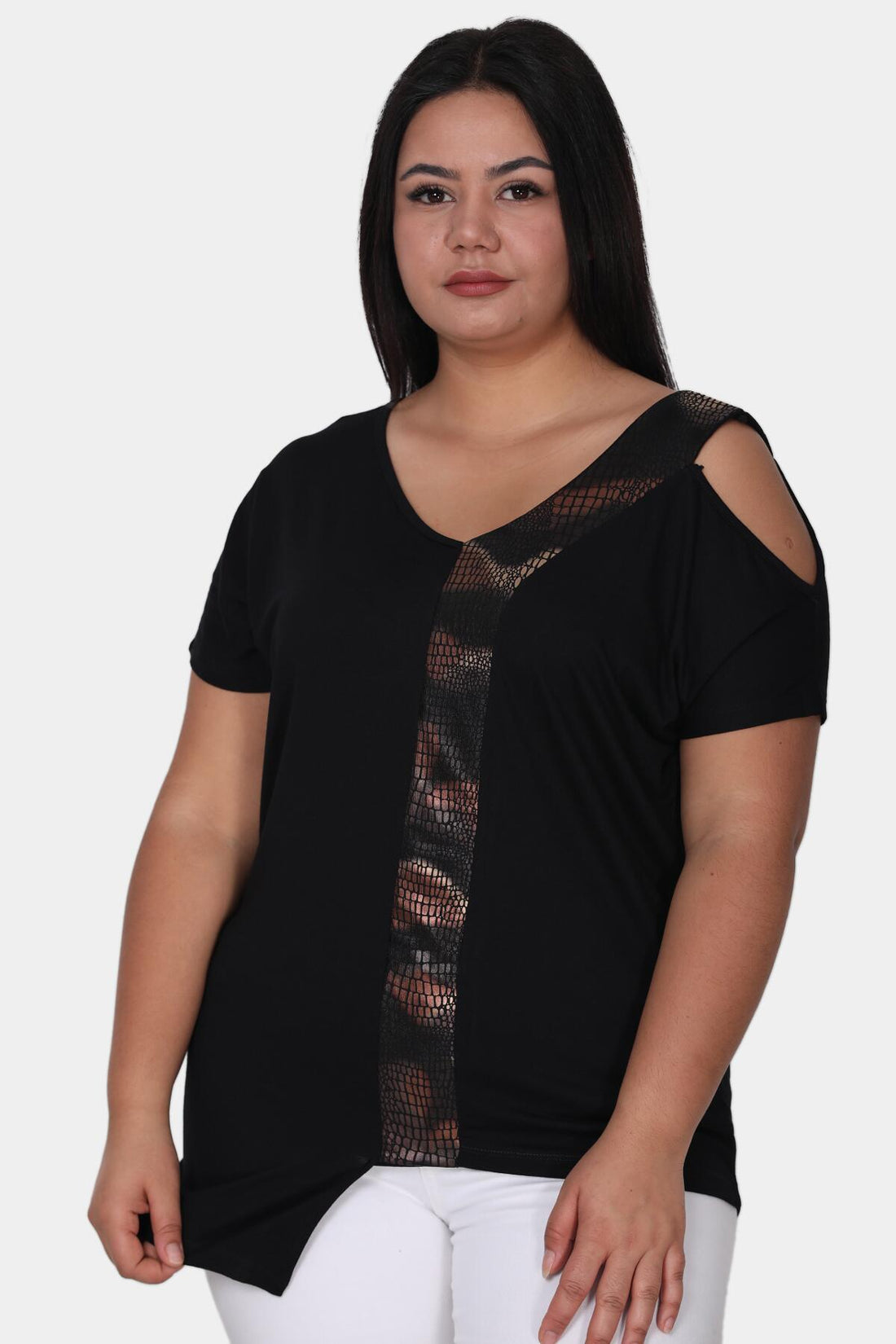 Blouse Grande Taille — Noir