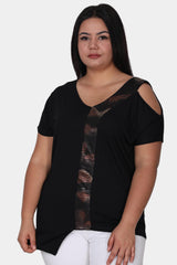 Blouse Grande Taille — Noir