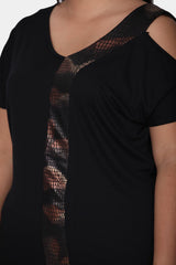 Blouse Grande Taille — Noir