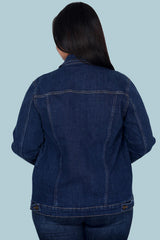 Veste En Denim Grande Taille