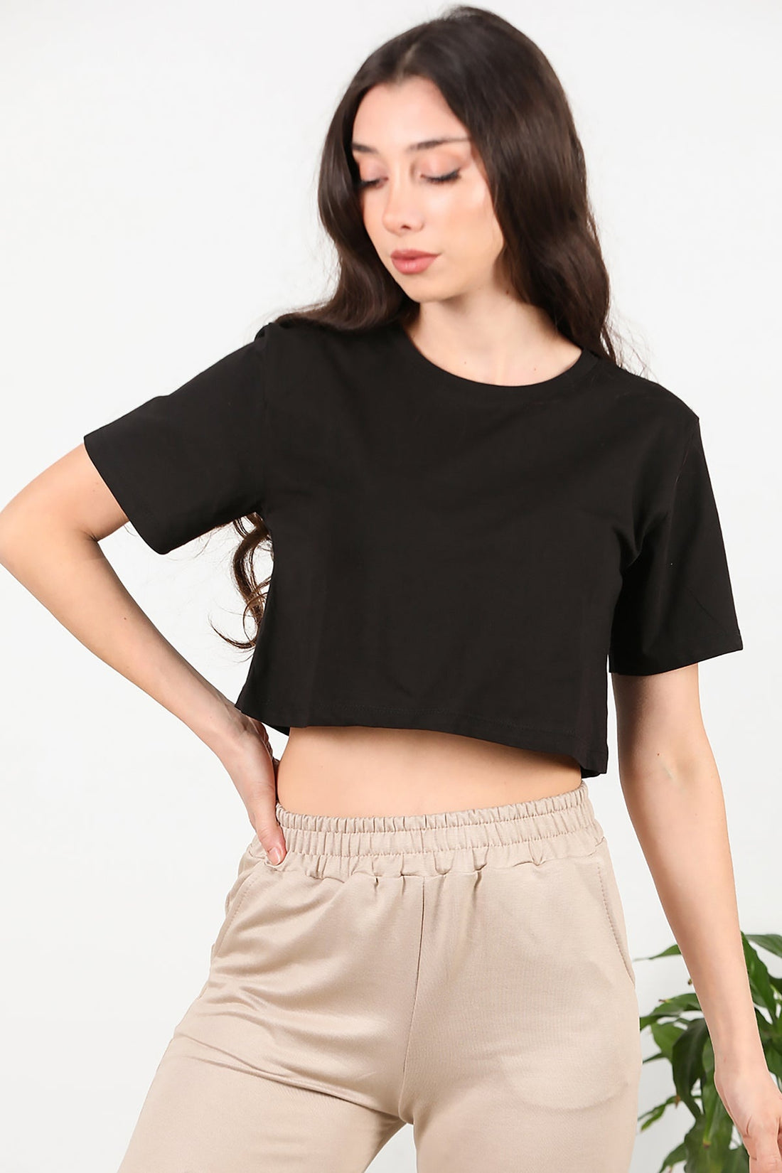 T - Shirt À Manches Courtes Noir