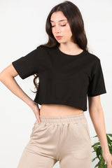 T - Shirt À Manches Courtes Noir