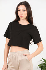T - Shirt À Manches Courtes Noir