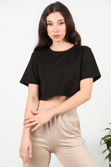 T - Shirt À Manches Courtes Noir
