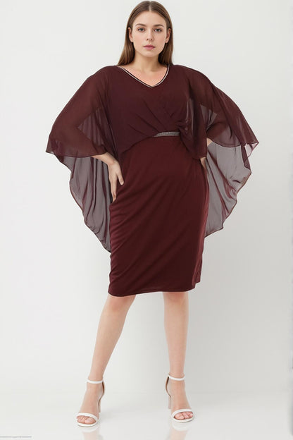 Dames midi-jurk bruiloft voor maat NELB0553D9725BRD