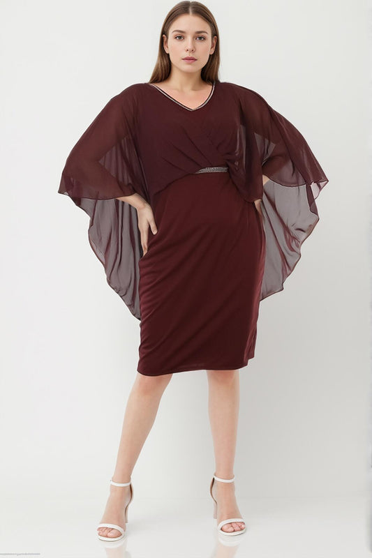 Damen Midikleid Hochzeit für Größen NELB0553D9725BRD