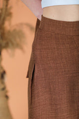 Ensemble Flammé Deux Pièces — Marron