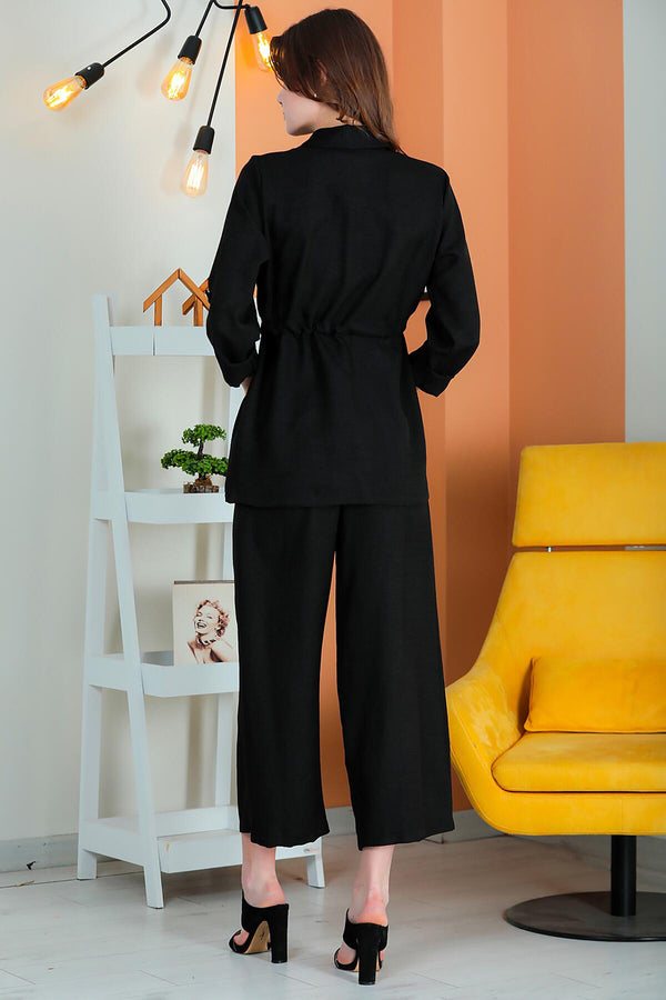 Flammé Tweedelige Set – Zwart