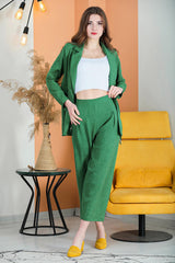 Ensemble Deux Pièces Flammé — Vert
