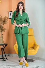 Ensemble Deux Pièces Flammé — Vert