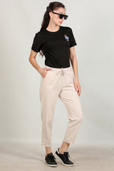 Pantalon À Franges Au Bas — Pierre