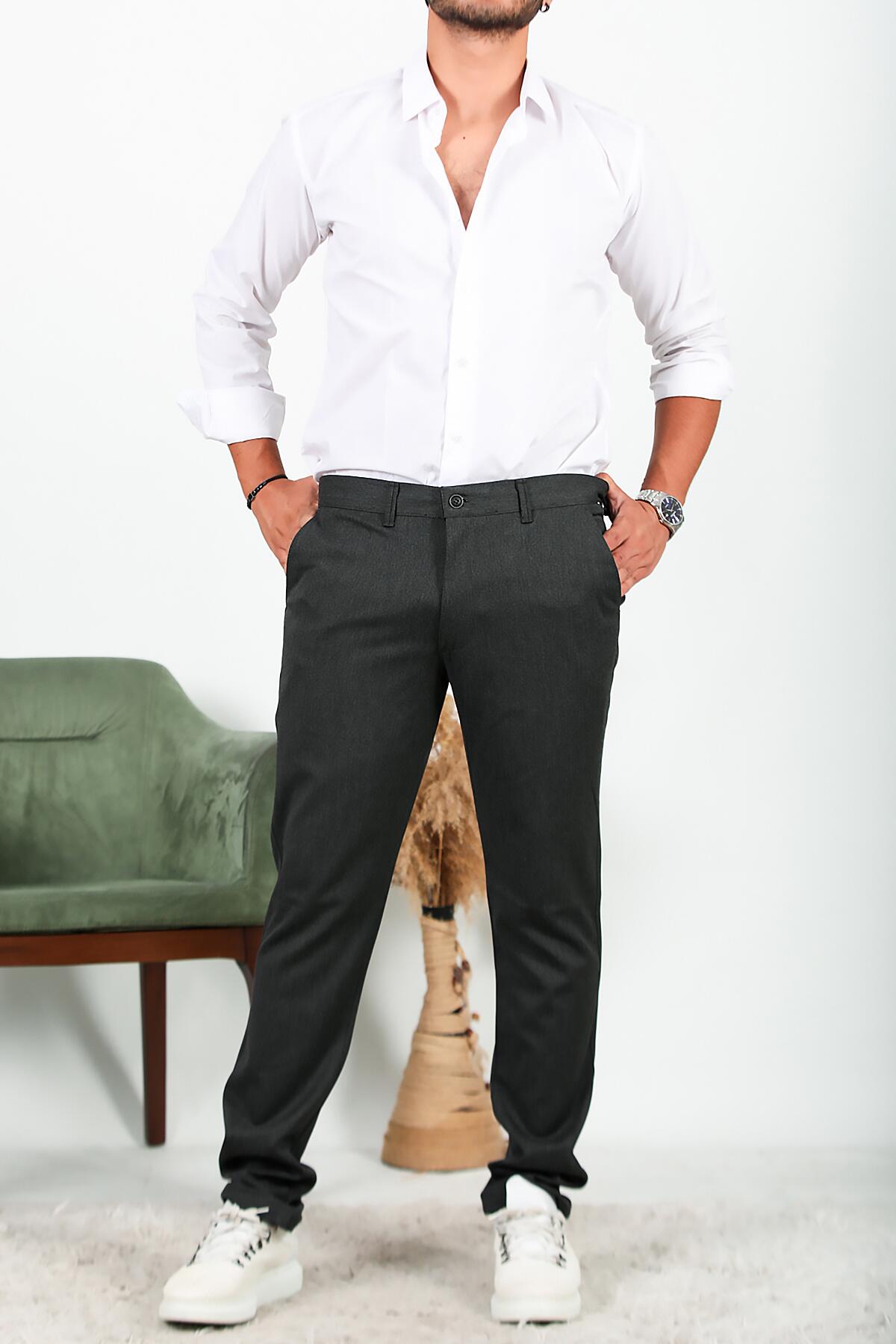 Herren - Stoffhose - Anthrazit