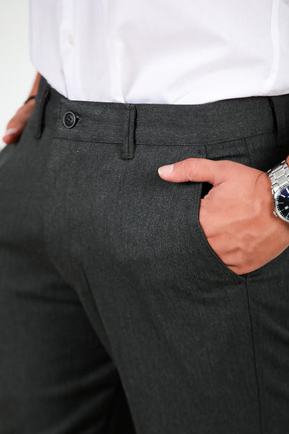 Herren - Stoffhose - Anthrazit