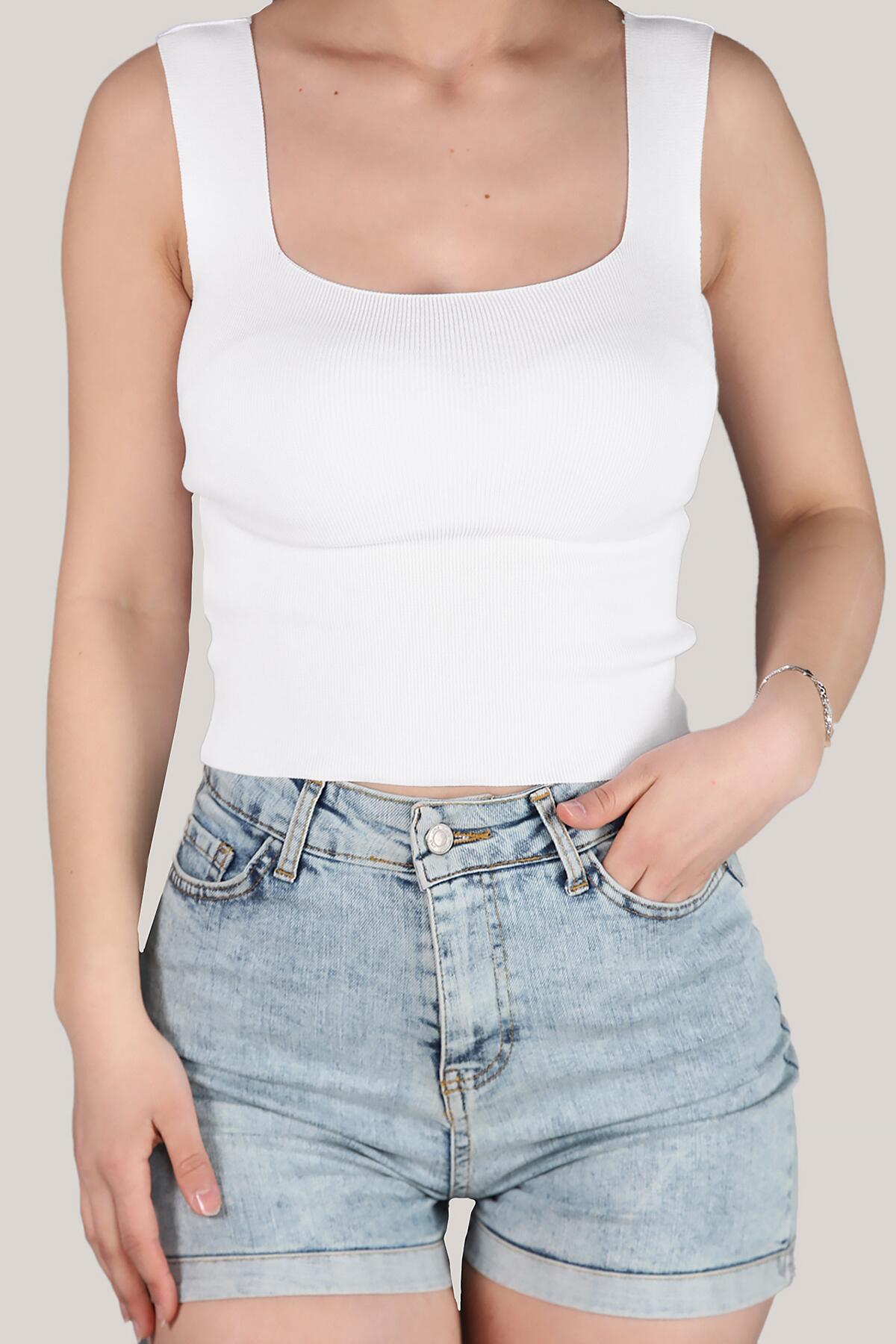 Cropped Blouse — Off - White