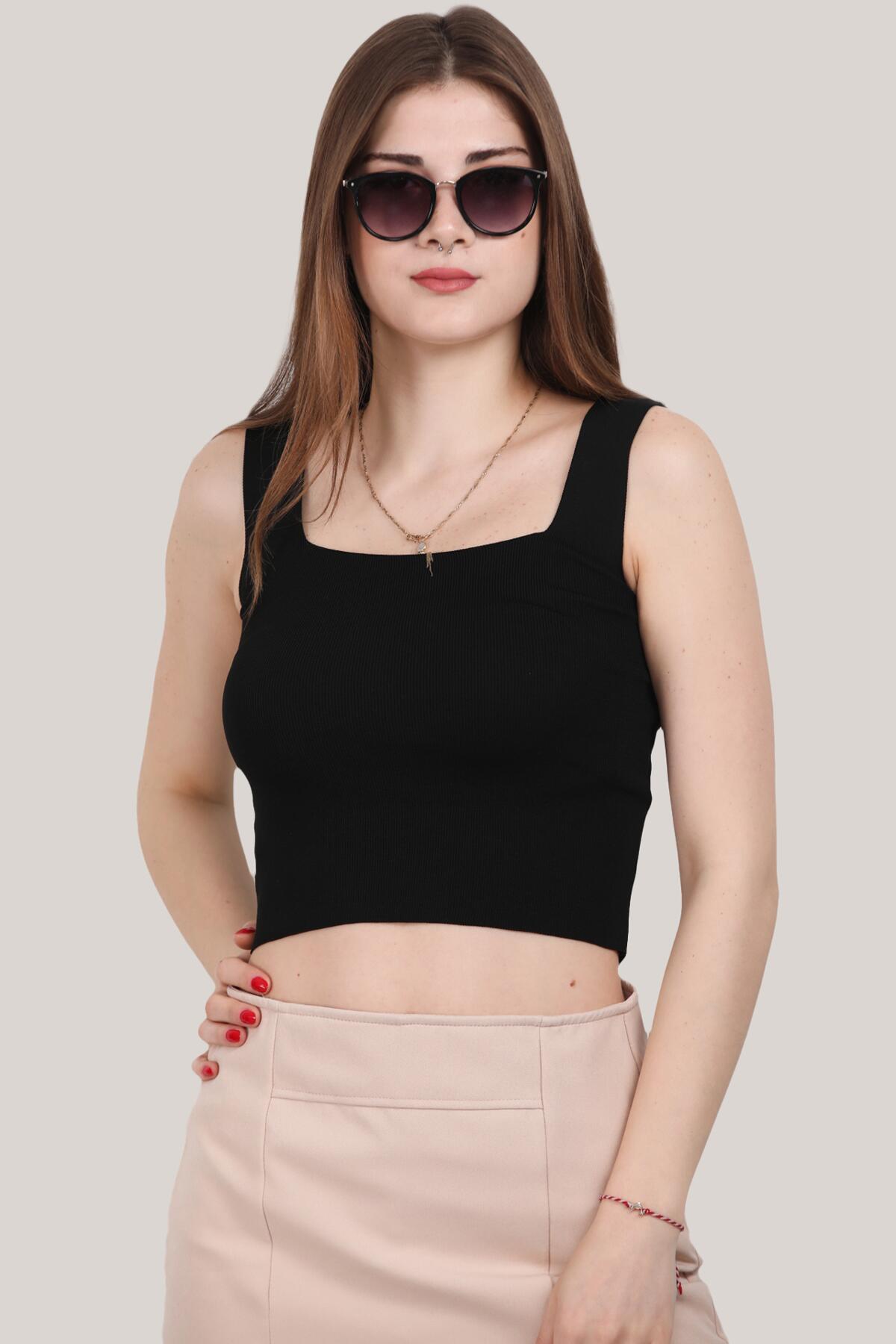 Korte Blouse - Zwart