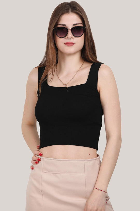 Korte Blouse - Zwart