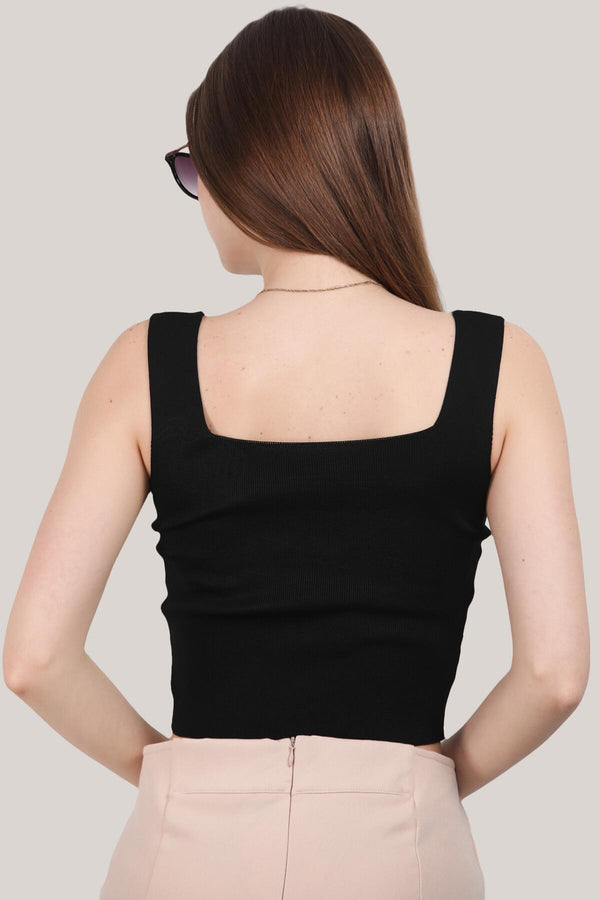 Korte Blouse - Zwart