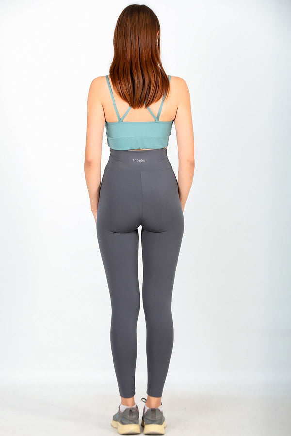 Legging Met Hoge Taille — Antraciet