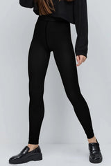 Legging Thermique Doublé Polaire — Noir