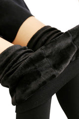 Legging Thermique Doublé Polaire — Noir