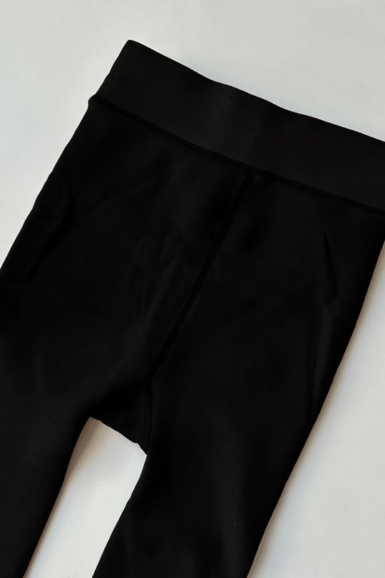 Fleece - Gevoerde Thermolegging — Zwart