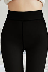 Legging Thermique Doublé Polaire — Noir