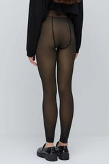 Legging Thermique Doublé Polaire — Marron