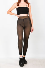 Legging Thermique Doublé Polaire — Marron