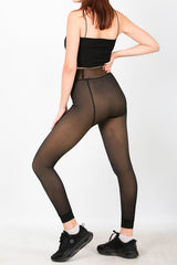 Legging Thermique Doublé Polaire — Marron