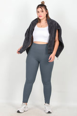 Legging Côtelé Grande Taille – Anthracite