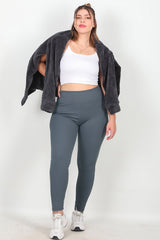 Legging Côtelé Grande Taille – Anthracite