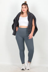 Legging Côtelé Grande Taille – Anthracite