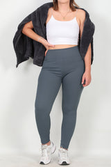 Legging Côtelé Grande Taille – Anthracite