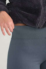 Legging Côtelé Grande Taille – Anthracite