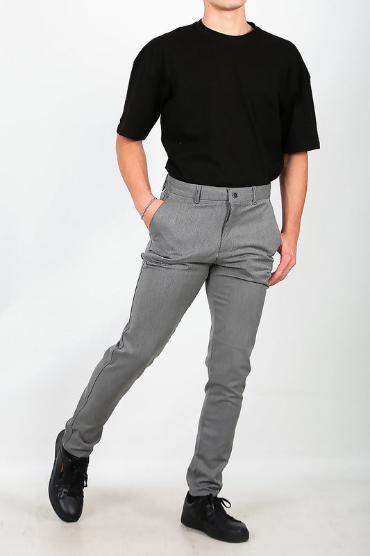 Herrenhose Aus Baumwollmix — Grau