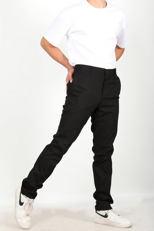 Heren Stoffen Broek – Zwart